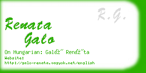 renata galo business card